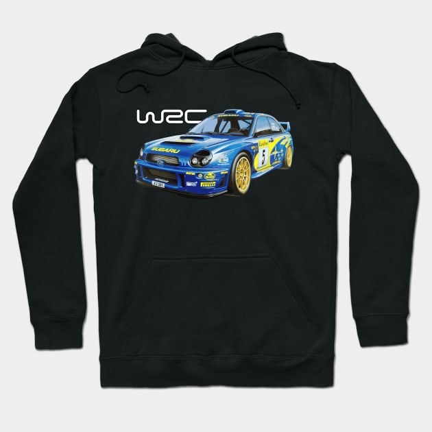 World Rally Car Champion Richard Burns WRC GDB Hoodie by cowtown_cowboy